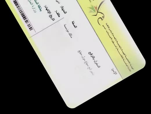 Establishment Card, decorative
