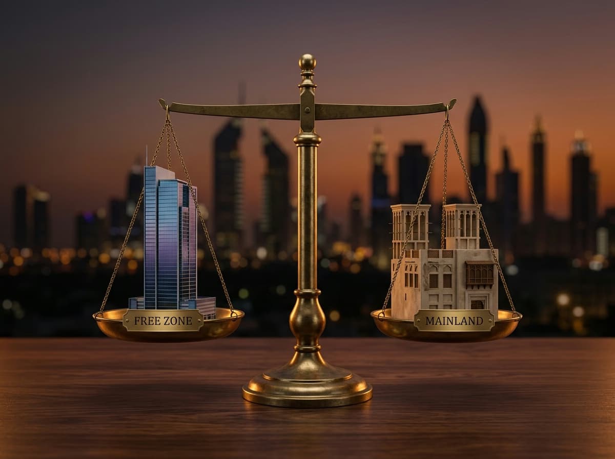 Firmengründung in Dubai: Mainland vs. Free Zone – Ihr Leitfaden