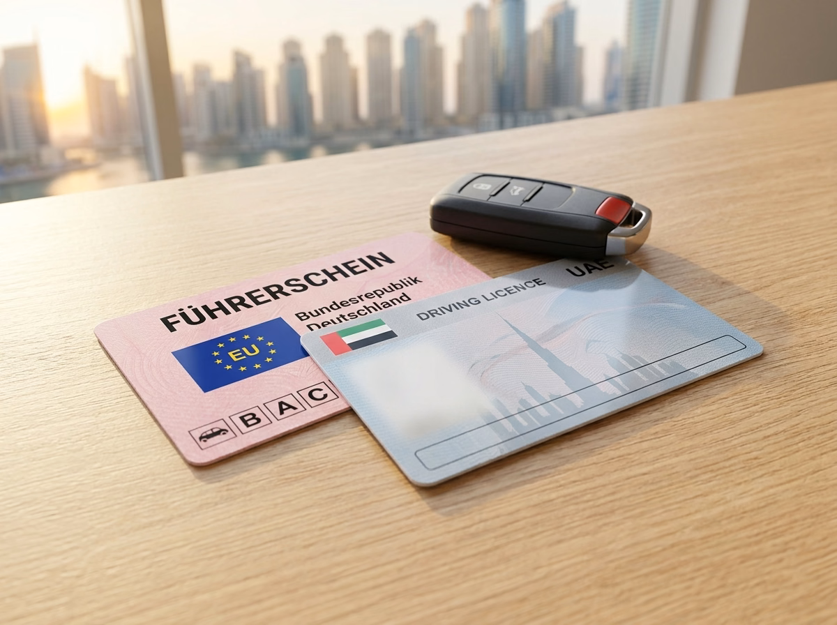 Converting a German Driving Licence in Dubai