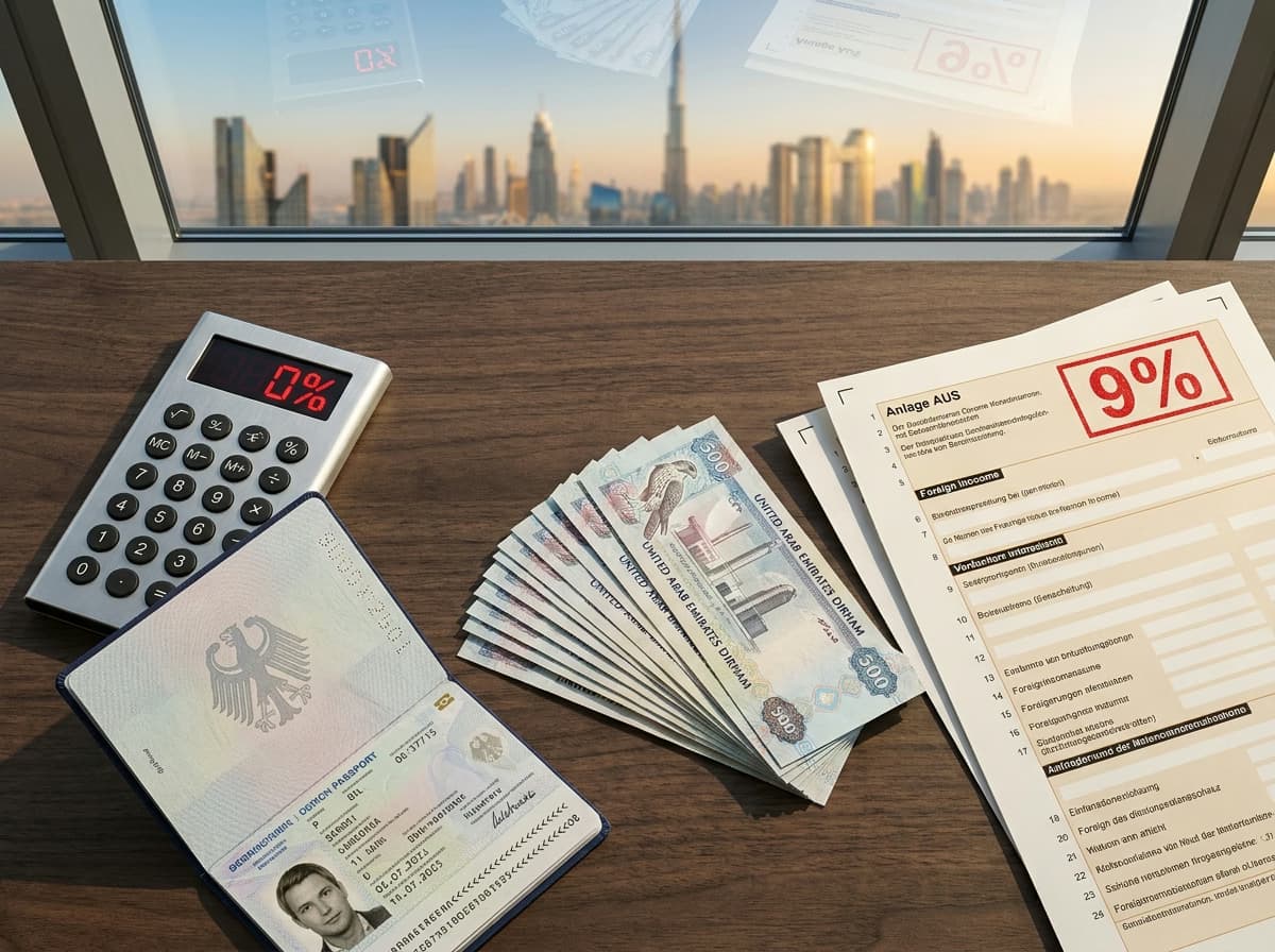 Steuern in Dubai 2026: Was Deutsche wirklich zahlen (der Mythen-Check)