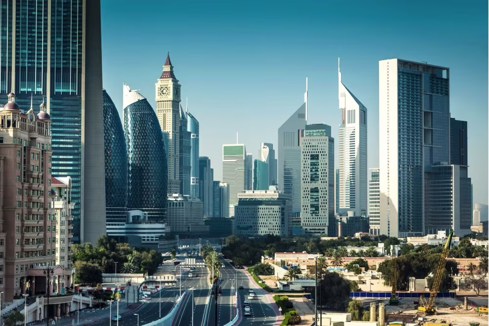 DIFC skyline, Dubai's financial district